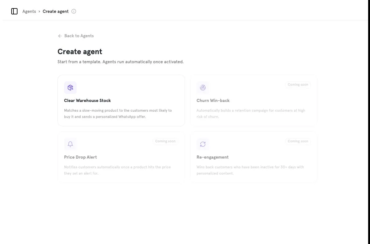 Agent templates.